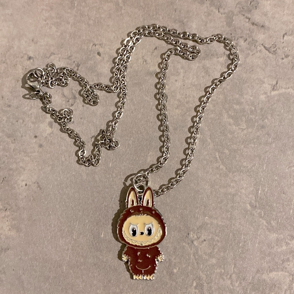 Brown Labubu Necklace